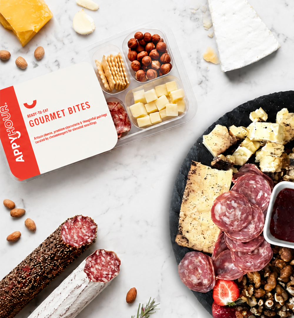 AppyHour artisan cheese and charcuterie board