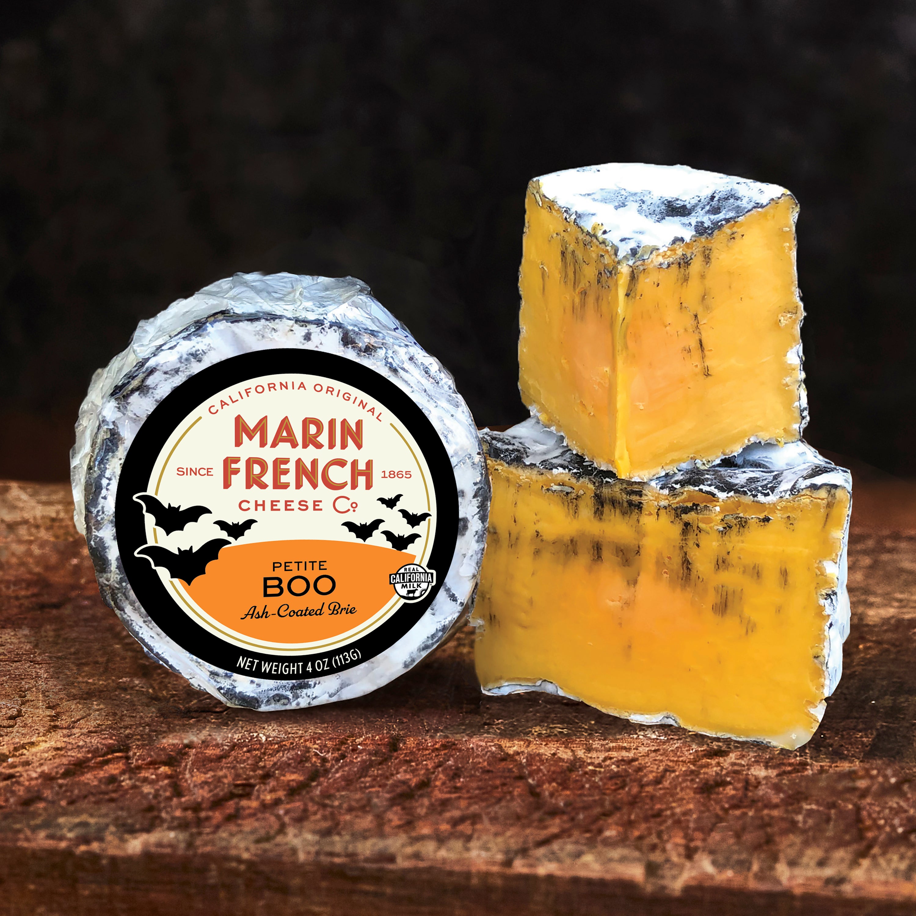 Petite Boo Ash-Coated Triple Crème Brie