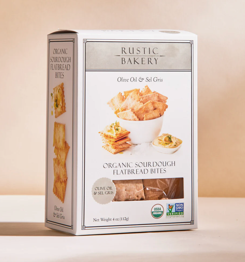 Rustic Bakery Organic Olive Oil &amp; Sel Gris Flatbread Bites