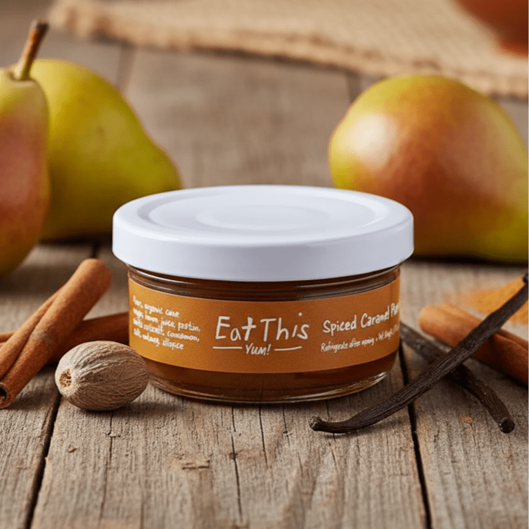 Spiced Caramel Pear Jam